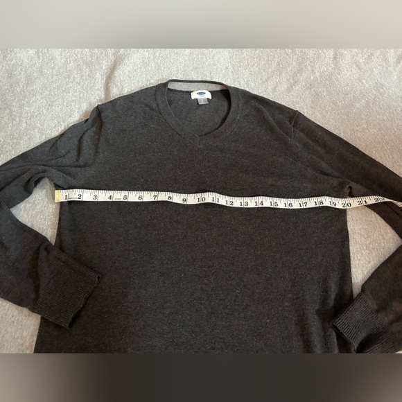 Old Navy Dark Grey V Neck Long Sleeve Sweater Small - Picture 5 of 7